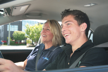 Driving Instructor and Student