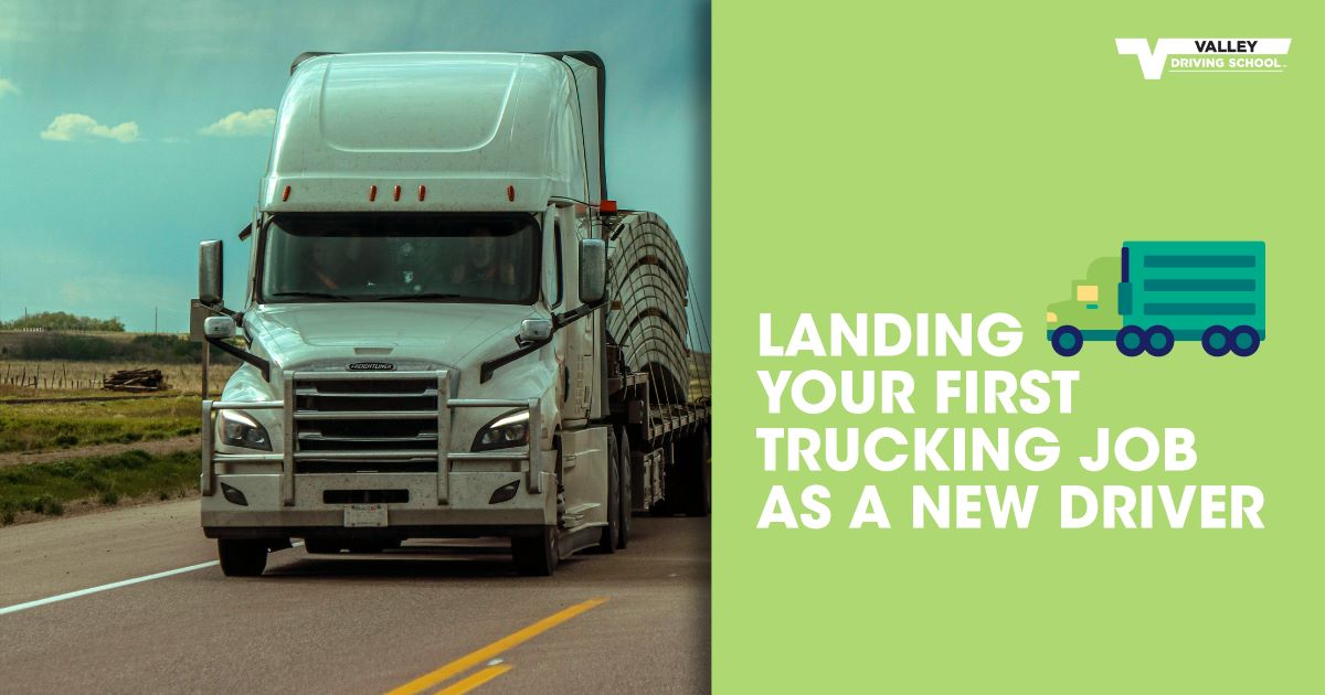 Blog Landing Your First Trucking Job header
