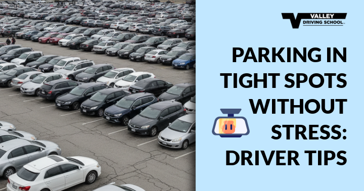 Parking in Tight Spots Without Stress Driver Tips blog header