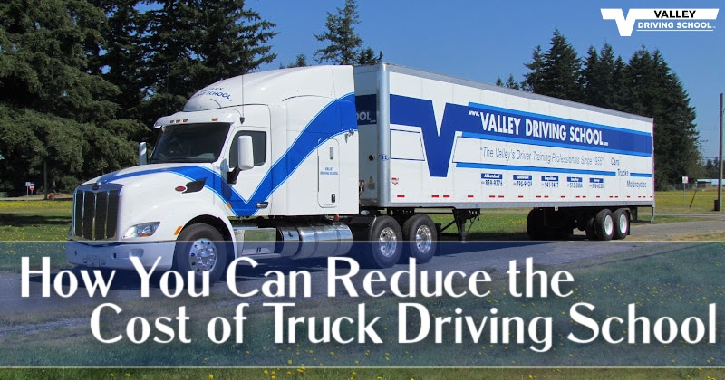 header How You Can Reduce the Cost of Truck Driving School