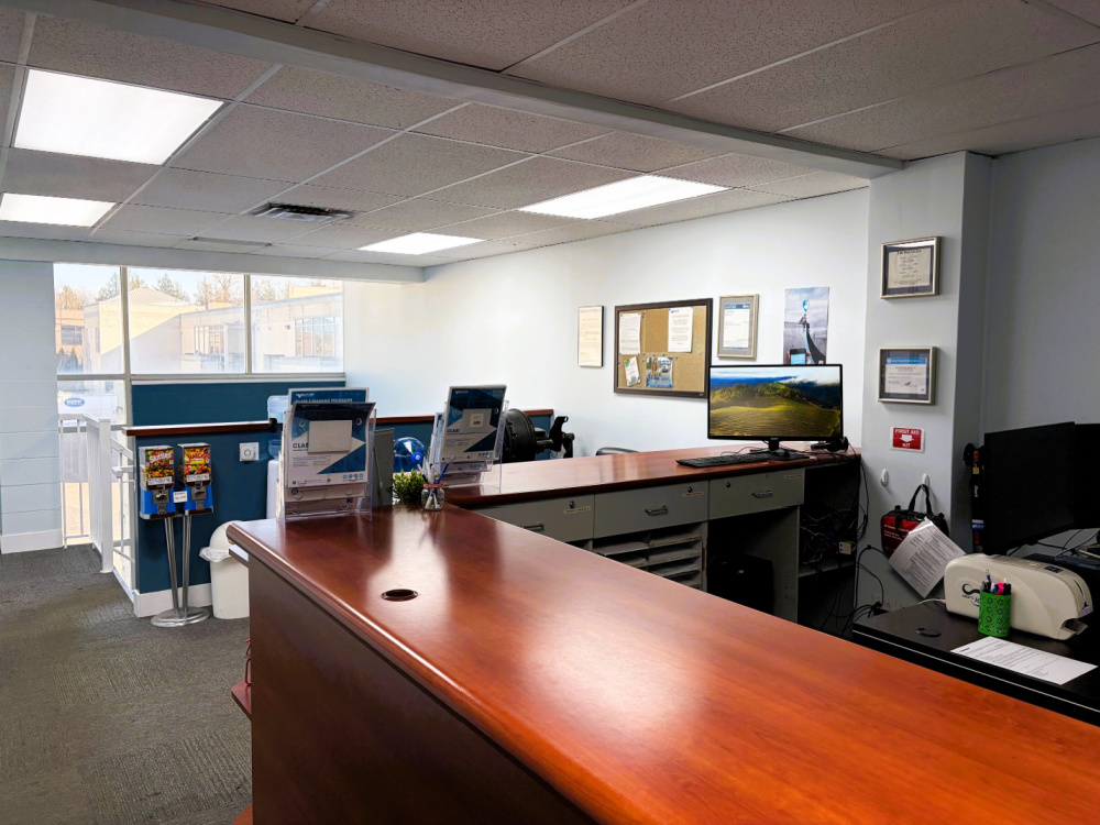 Abbotsford Reception area at Valley Driving School