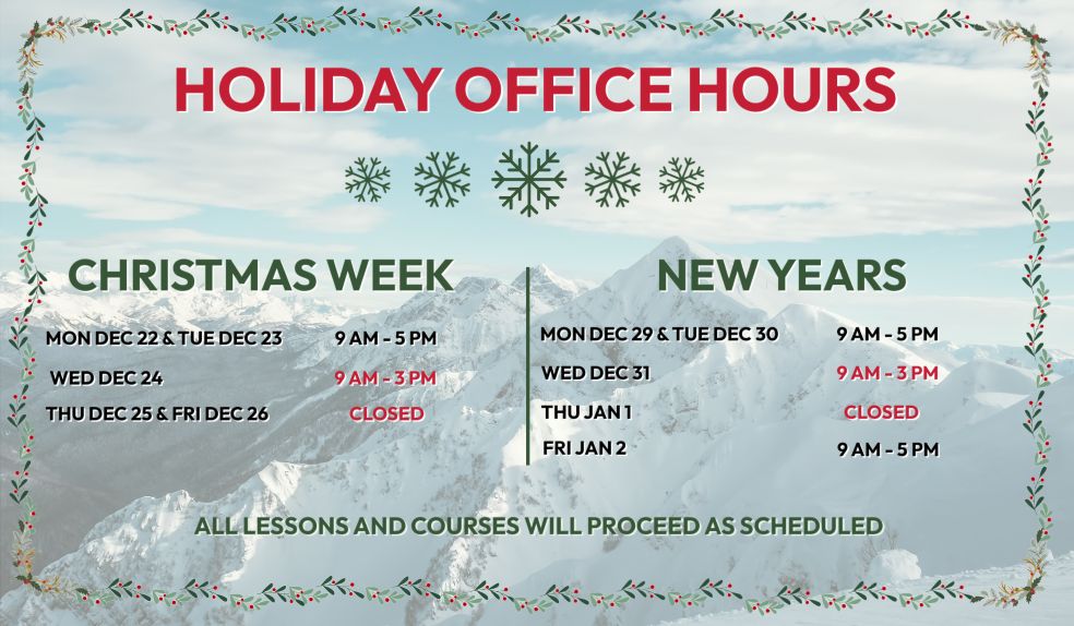 December 2025 Valley Exclusive Holiday Hours Resized